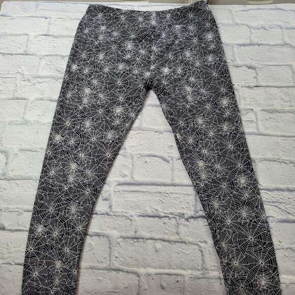 Halloween Goth Spiderweb Leggings size L/XL - Picture 4 of 11